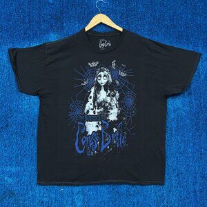 Tim Burton’s Corpse Bride Emily Graphic T-Shirt Size XL